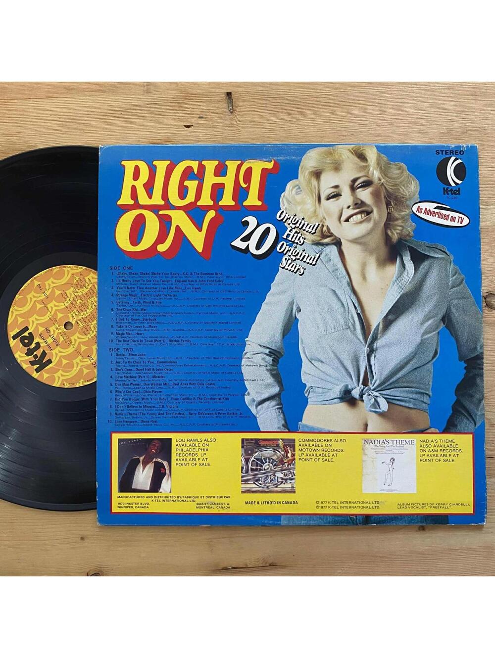 Various – Right On 33rpm VG+ AJ35 - Picture 2 of 2
